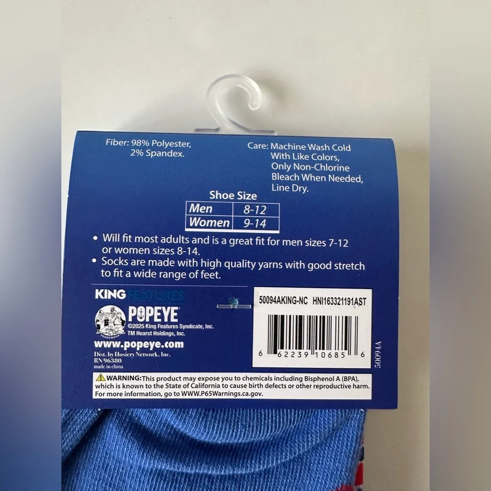 Popeye ‎ Crew Socks